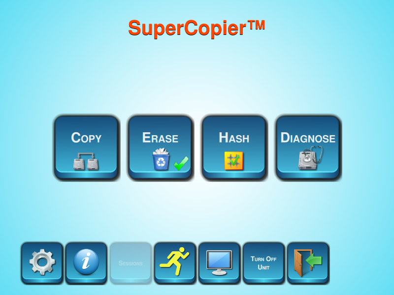 SuperCopier main page